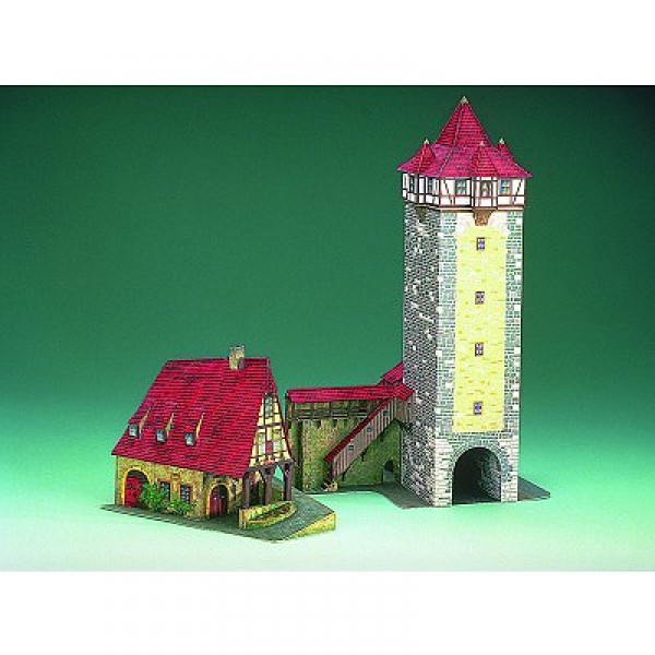 Maquette en carton : La tour de Rothenbourg, Allemagne - Schreiber-Bogen-72455