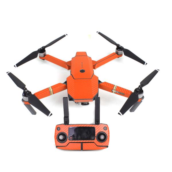 Stickers Carbone  Drone / Radio / Batterie  pour MAVIC PRO Orange - MV-TZ401-O