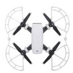 Protections d'hélices + réhausseurs atterrissage blancs Spark DJI