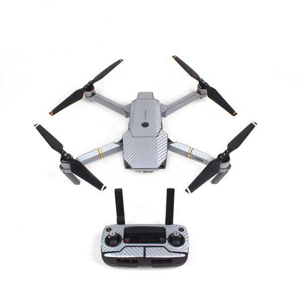 Stickers Carbone  Drone / Radio / Batterie  pour MAVIC PRO Silver - MV-TZ401-S