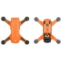 Stickers Spark DJI orange carbone