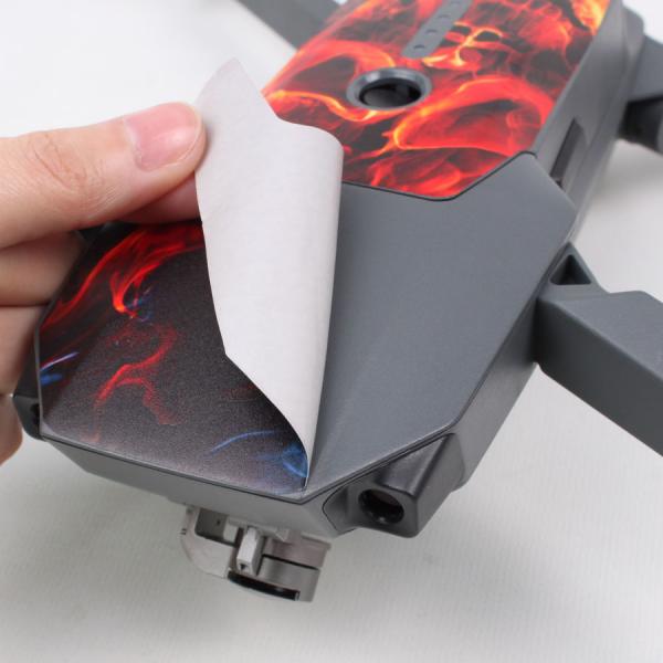 Stickers Waterproof Batterie - Radio -  DJI MAVIC PRO Roar Flames  - MV-TZ33-ROAR