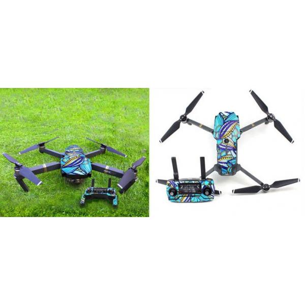 Stickers Flowers drone + radio Mavic DJI - MV-TZ33-FLOW