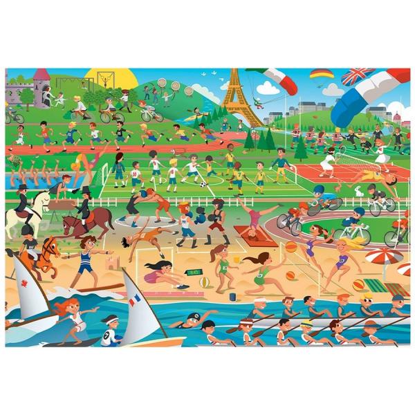 Puzzle 200 pieces: Summer Sports - Sentosphère-7404