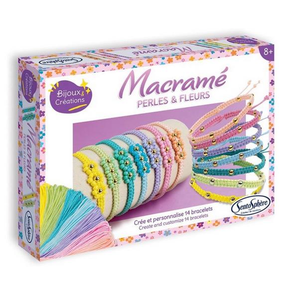 Kit creativo de pulseras : Perlas y flores - Sentosphère-80003
