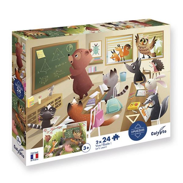 Puzzle 2 x 24 pieces – Back to School
 - Sentosphère-7708