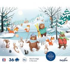 Puzzle 36 pièces : Sous la Neige  