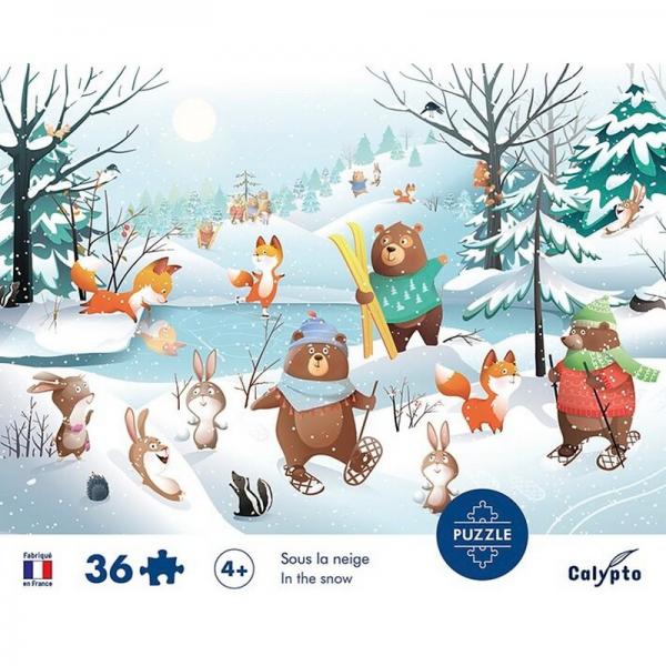Puzzle 36 pièces : Sous la Neige   - Sentosphère-7608