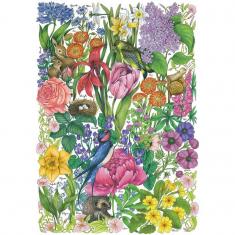 Puzzle 500 Teile: Frühlingsblumen
