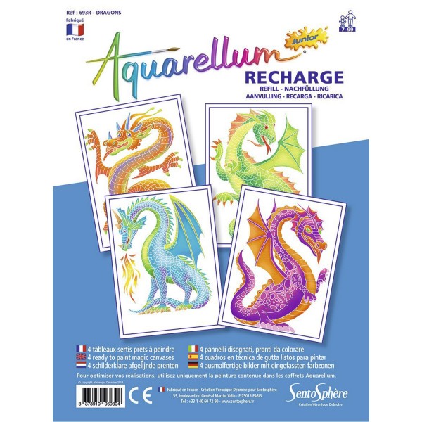 Aquarellum Junior Refill: Dragons - Sentosphere-693R