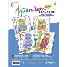 Aquarellum Junior Refill: Owls