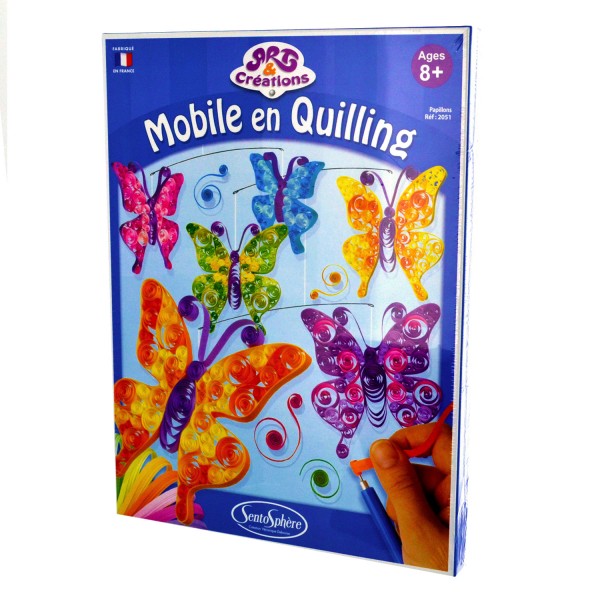 Art & Créations : Mobile en Quilling : Papillons - Sentosphere-2051