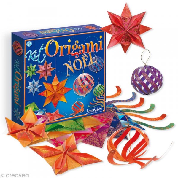 Origami : Papier à plier et découper : Noël - Sentosphere-431