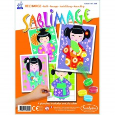 Sandimage Kokeshi-Nachfüllung