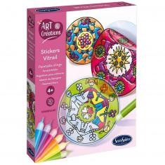 Stickers vitrail - mandalas