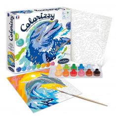 Peinture Colorizzy : Dauphins