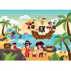 Puzzle 36 piezas : Los Piratas