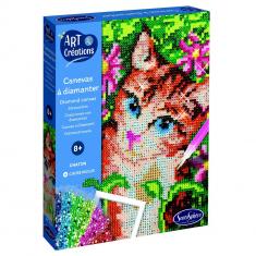 Diamond Painting Canvas: Kitten