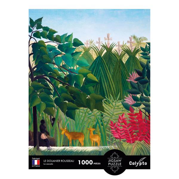 1000 pieces puzzle : The waterfall, Le Douanier Rousseau - Sentosphere-7002