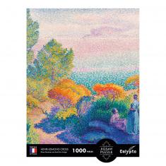 Puzzle 1000 pièces : Deux femmes au bord du rivage, Henri-Edmond Cross