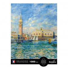 Puzzle 1000 pièces : Vue de Venise (Le Palais des Doges), Pierre-Auguste Renoir