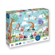 36-teiliges Puzzle - Akrobatische Tiere