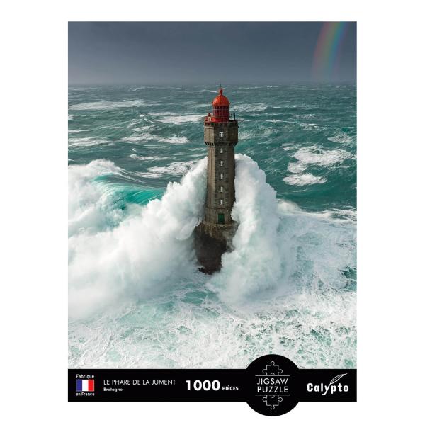 1000 piece puzzle : The Jument Lighthouse, Brittany - Sentosphere-7103