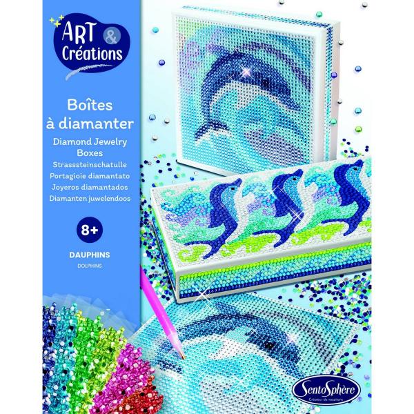 Diamond Painting Box: Dolphins - Sentosphère-32490