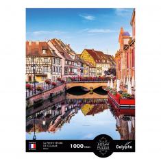 Puzzle de 1000 piezas : La pequeña Venecia de Colmar, Alsacia