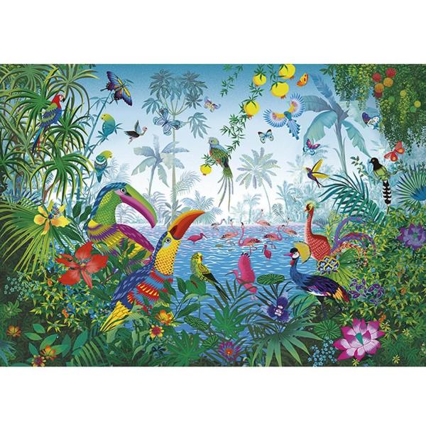 1000 piece puzzle: Tropical garden - Sentosphere-7151