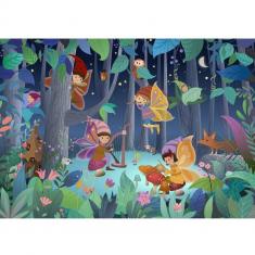 Puzzle 2 x 24 pieces with Poster: Elves and Fairies