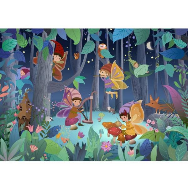 Puzzle 2 x 24 pieces with Poster: Elves and Fairies - Sentosphere-7703