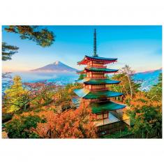 Puzzle 500 pièces XL : Mont Fuji