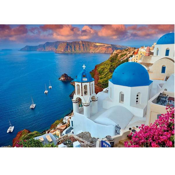 1000-teiliges Puzzle: Santorin-Inseln, Griechenland - Sentosphere-7052
