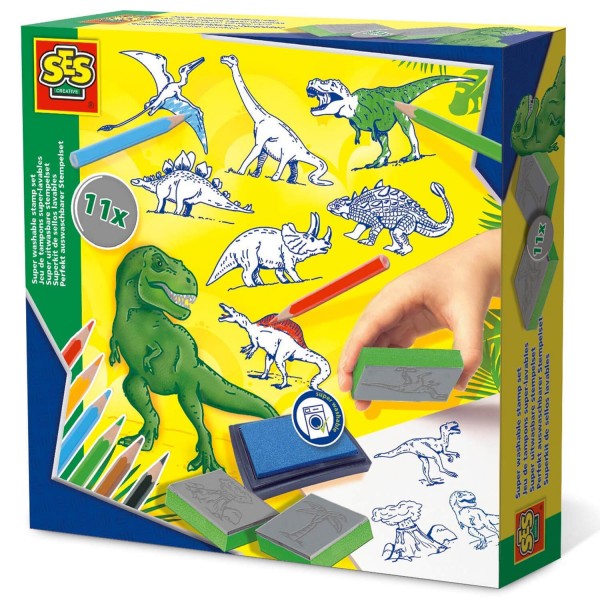 Kit de sellos: Dinosaurios - SES Creative-14919