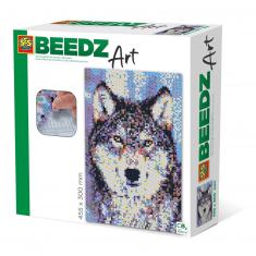 Ironing beads: Beedz art: Wolf
