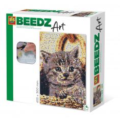 Ironing beads: Beedz art: Cat