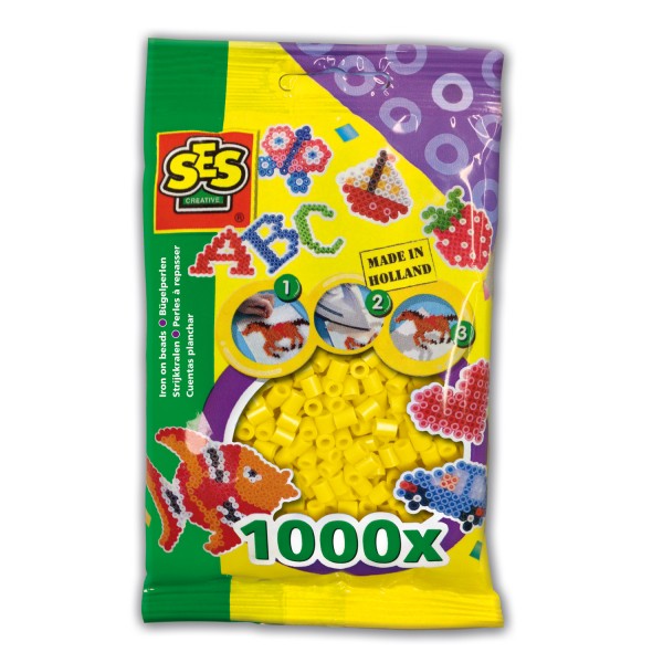 Bolsa de 1000 cuentas Técnica de planchado: Amarillo - SES Creative-00701