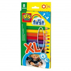 Crayons de couleurs My First : 8 crayons de couleurs XL