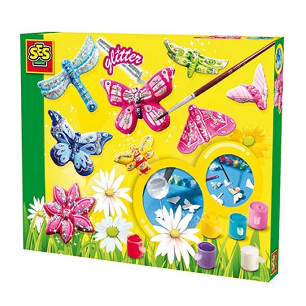 Kit de fundición de yeso con mariposas brillantes - SES Creative-01131