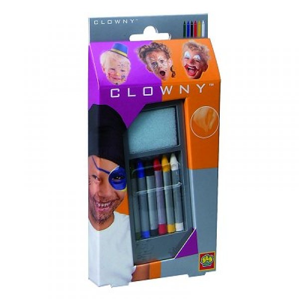 Maquillage Aqua 6 crayons Clowny - SES Creative-09006