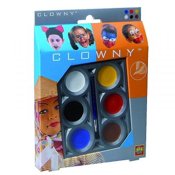 Palette de maquillage Aqua 6 couleurs Clowny - SES Creative-09661