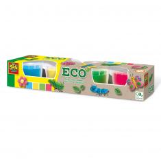 Plastilina eco: 4 botes de colores primarios