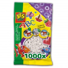 Sachet de 1000 perles Technique à repasser : Blanc