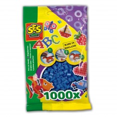 Sachet de 1000 perles Technique à repasser : Bleu foncé