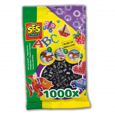 Sachet de 1000 perles Technique à repasser : Noir