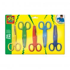 Set of 5 zigzag scissors