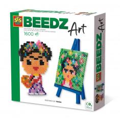 Cuentas para planchar: Beedz Arte: Mini artista Frida Kahlo