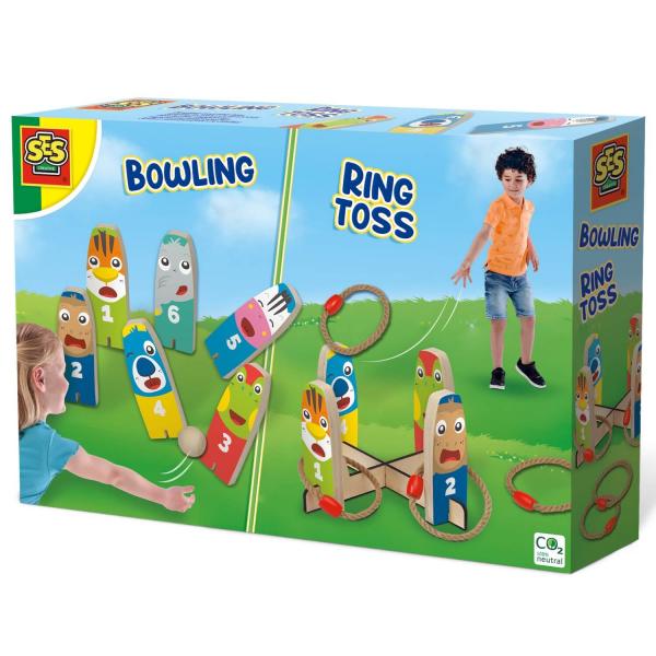 Bowling and wooden ring toss - SES Creative-02291