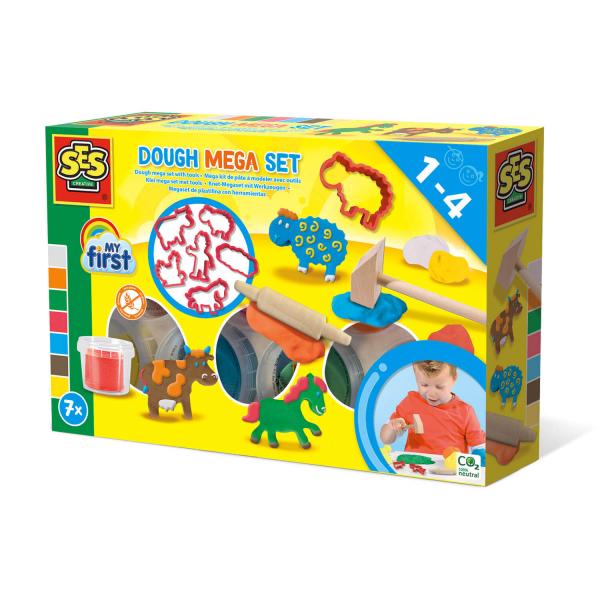 My first - Playdough mega kit with tools - SES Creative-14438